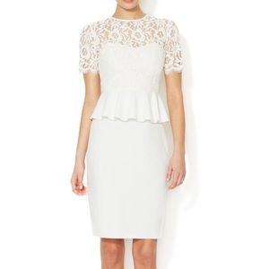 Jill Jill Stuart - white peplum dress; size 2